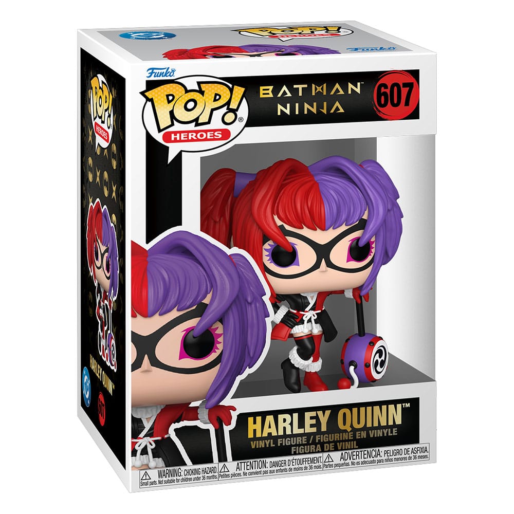 Batman Ninja Harley Quinn Funko Pop! Heroes vinyl figure in its window box, number 607