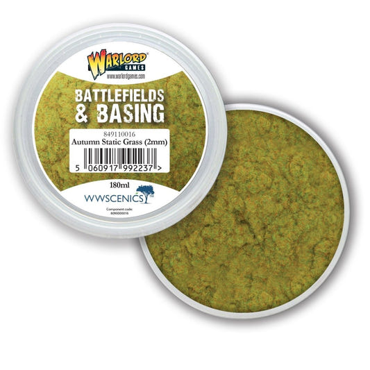 Battlefields & Basing: Autumn 2mm Static Grass miniature scenery bases