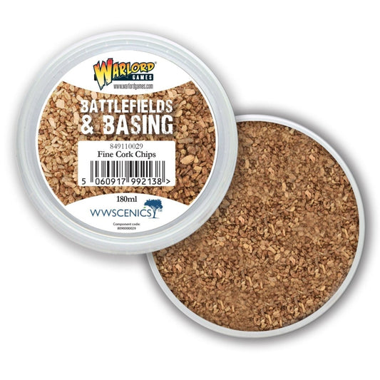 Battlefields & Basing: Fine Cork Chips miniature scenery bases