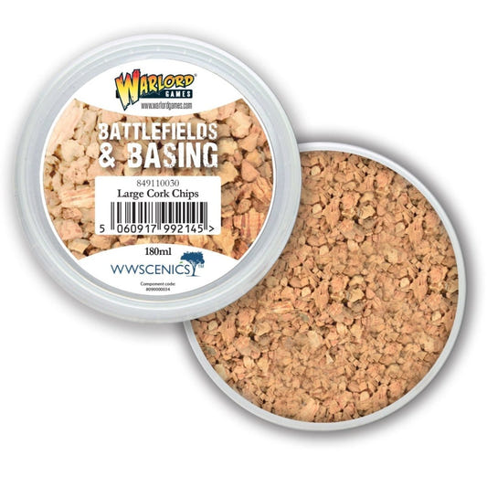 Battlefields & Basing: Large Cork Chips miniature scenery bases