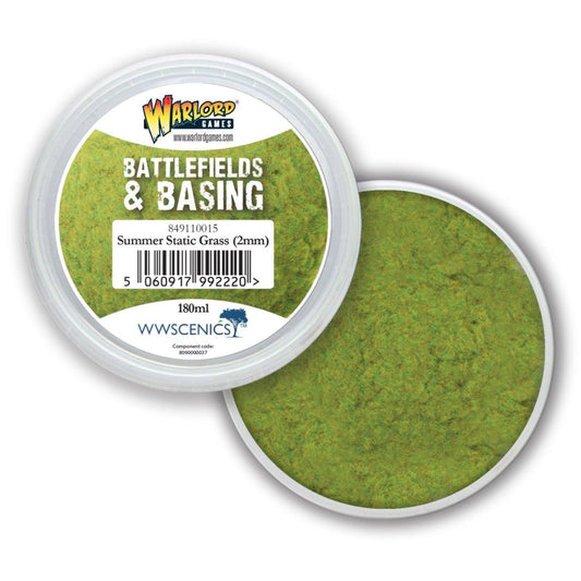 Battlefields & Basing: Summer 2mm Static Grass miniature scenery bases