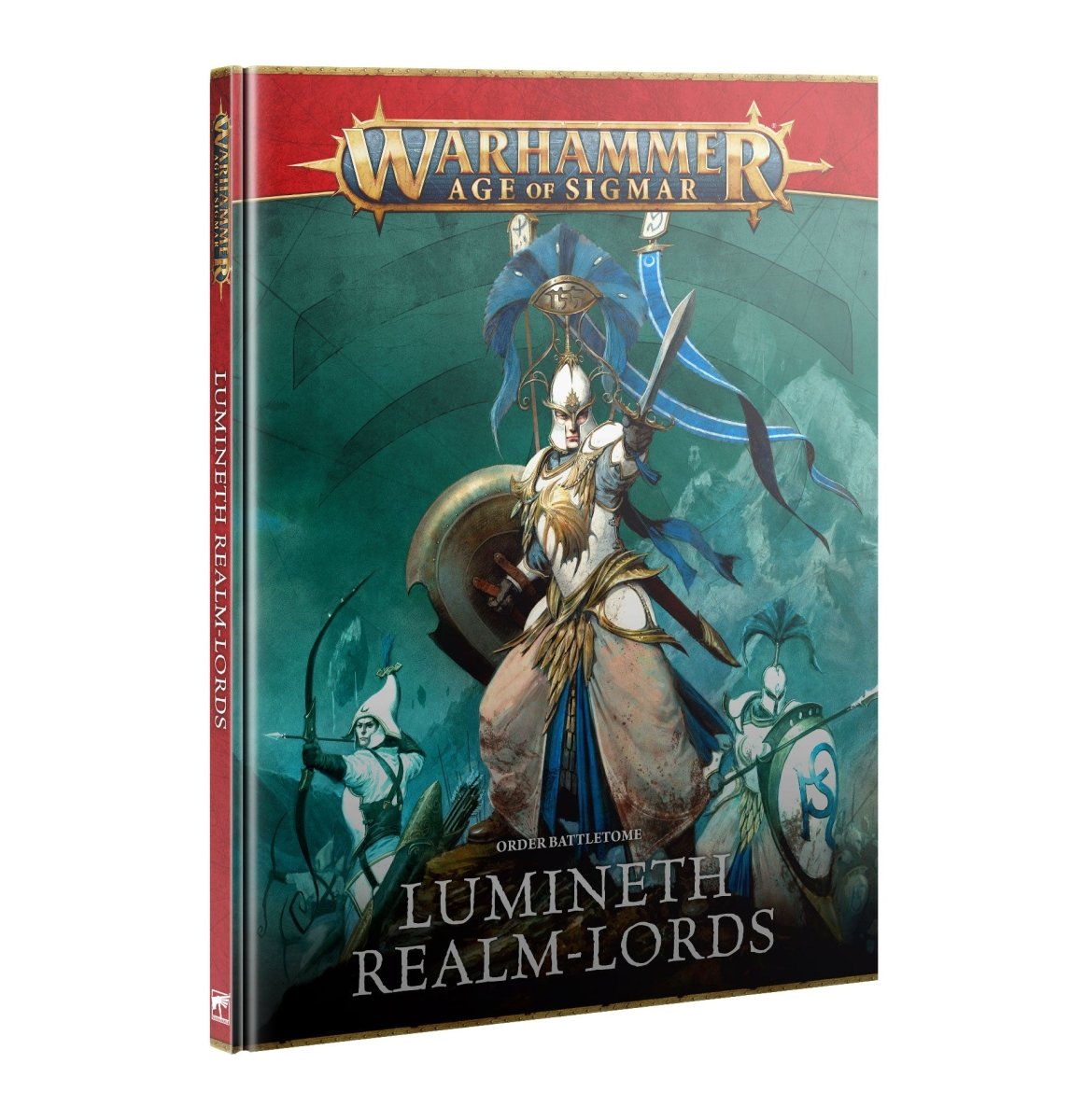 Battletome: Lumineth Realm-lords cover, Games Workshop Warhammer Age of Sigmar