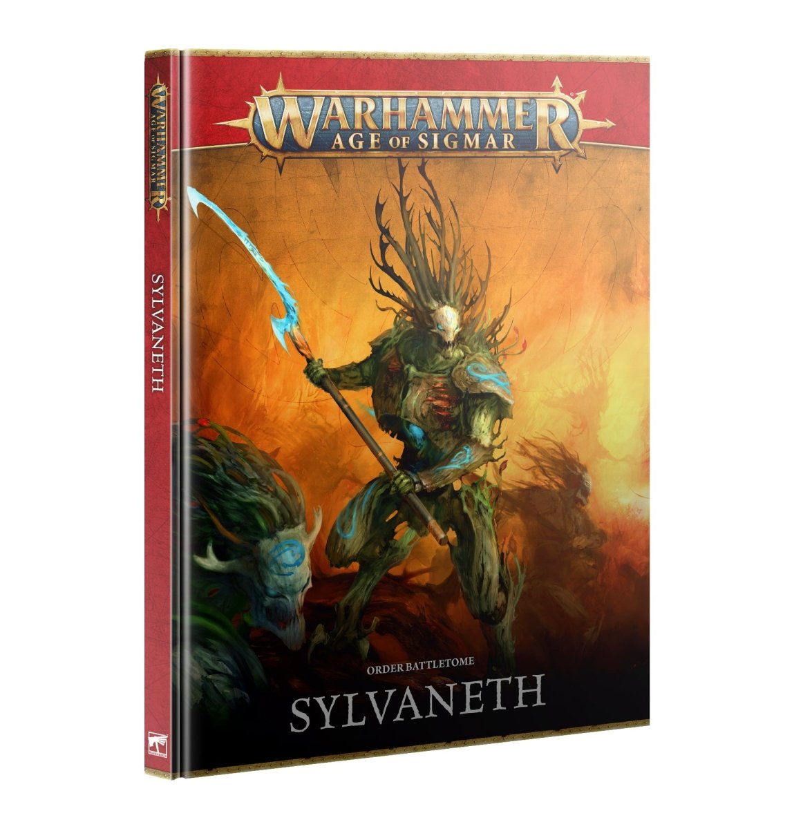 Warhammer Age of Sigmar Battletome: Sylvaneth hardback, cover with a tree spirit warrior