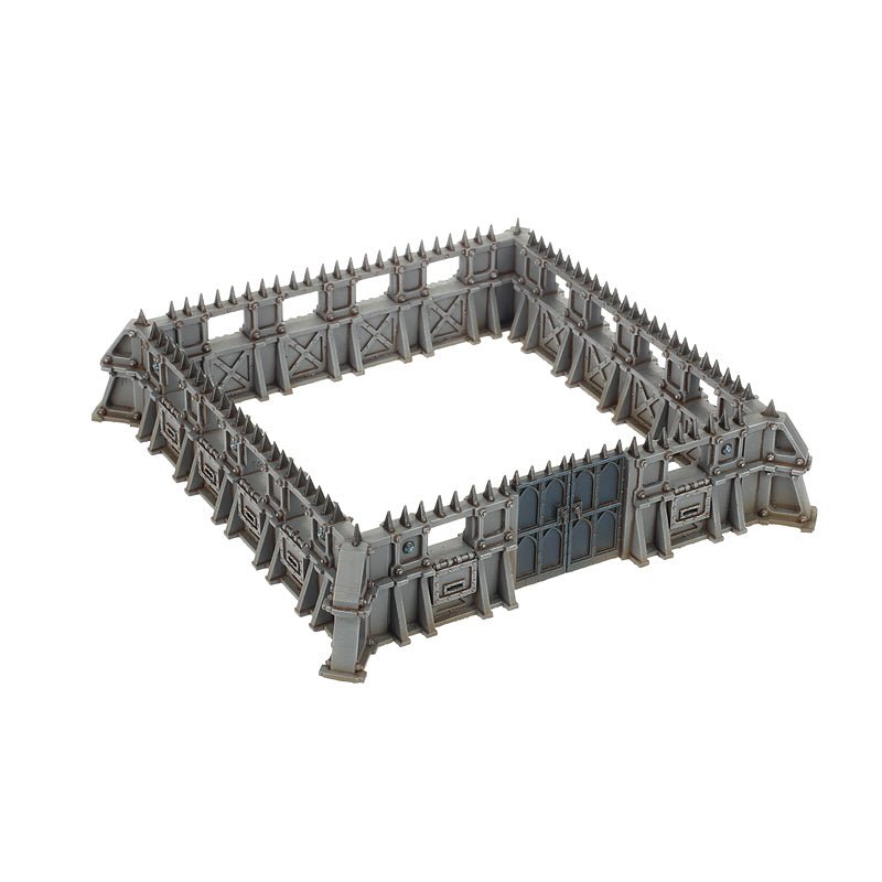 Battlezone Fronteris: STC Hab-Bunker & Stockades painted miniature - Loaded Dice
