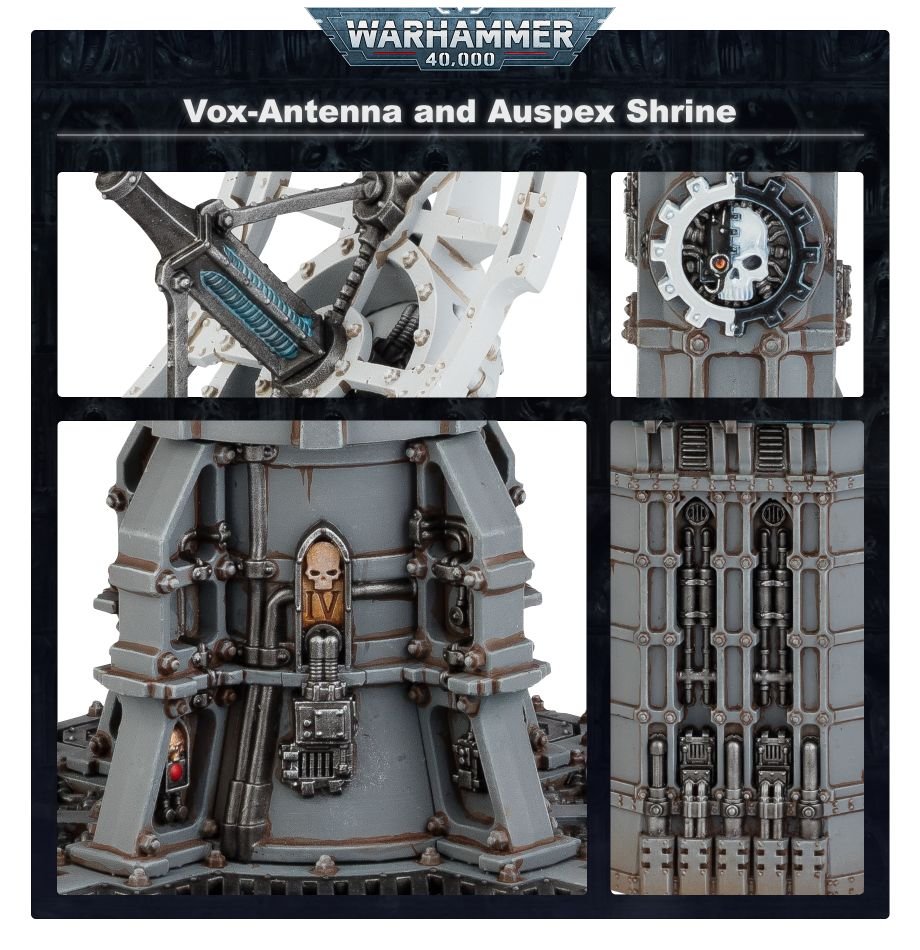 Battlezone Fronteris: Vox-Antenna/Auspex Shrine model detail - Loaded Dice