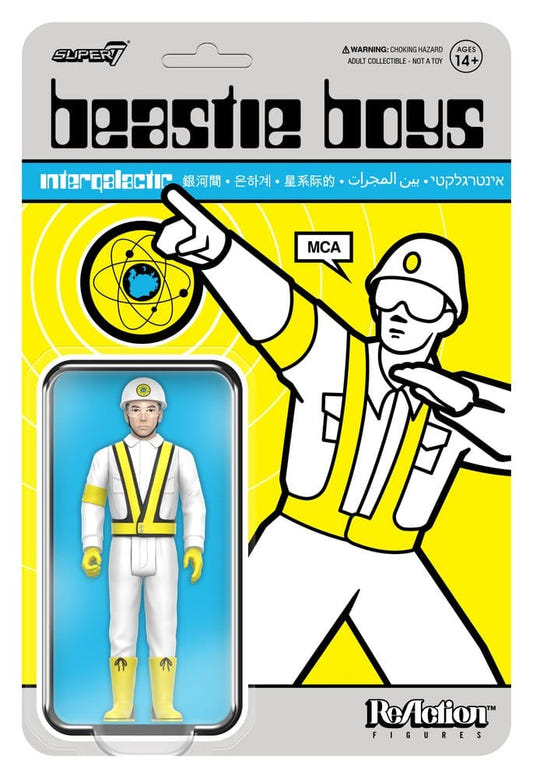 Super7 Beastie Boys MCA Intergalactic Crossing Guard ReAction figure on blister card