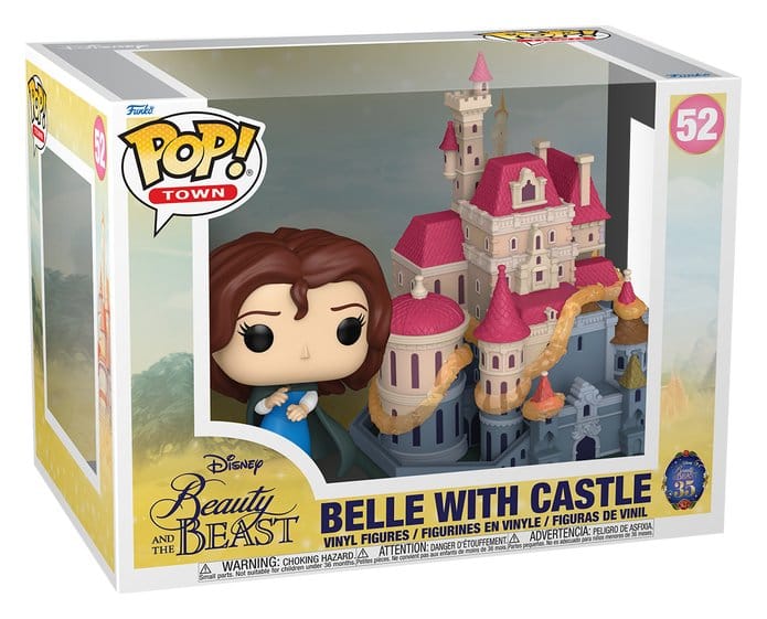 Disney Beauty and the Beast Funko Pop! Town Belle with Castle 52 in its window box