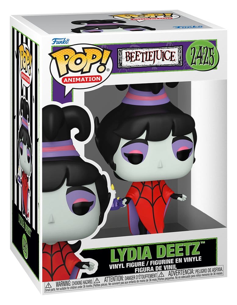 Funko Beetlejuice animated POP! Animation Lydia Deetz vinyl figure in window box, number 2425