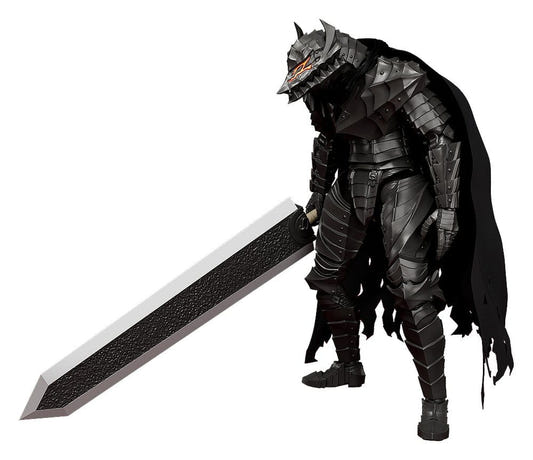 Max Factory Plamatea Berserk Guts Berserker Armor kit built, holding the Dragon Slayer