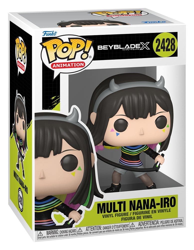 Funko Beyblade X POP! Animation Multi Nana-Iro vinyl figure in window box, number 2428