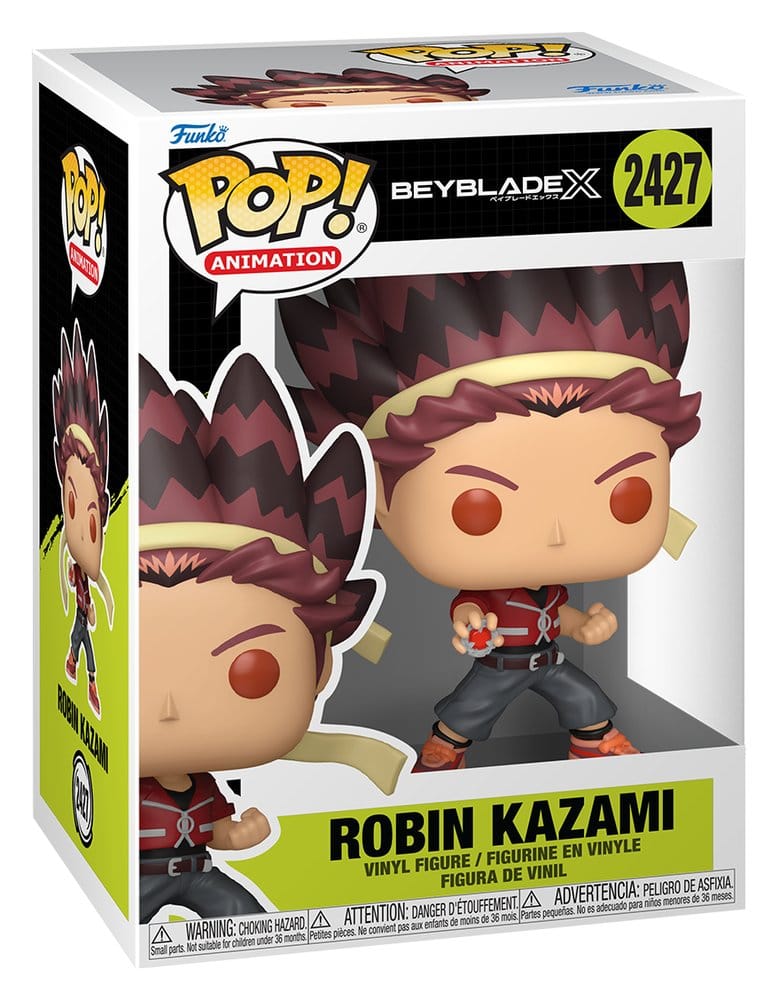 Funko Beyblade X POP! Animation Robin Kazami vinyl figure in window box, number 2427