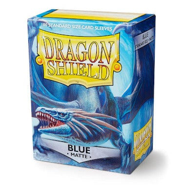 Dragon Shield - Matte Standard Size Sleeves 100pk - Blue - Loaded Dice