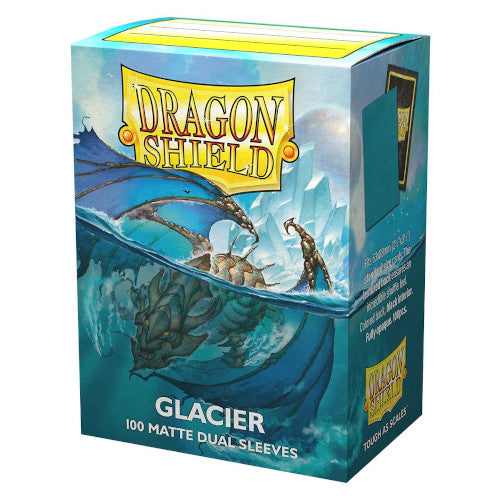 Dragon Shield - Matte Dual Standard Size Sleeves 100pk - Glacier Miniom - Loaded Dice