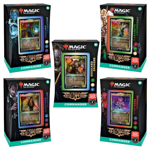 Magic: The Gathering - Streets of New Capenna Commander Deck - Back Order Restock Expected November 2023 - Loaded Dice Barry Vale of Glamorgan CF64 3HD