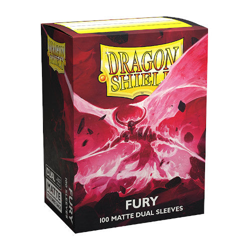 Dragon Shield - Dual Matte Standard Size Sleeves 100pk - Fury - Loaded Dice