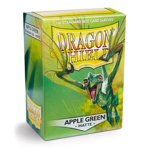 Dragon Shield - Matte Standard Size Sleeves 100pk - Apple Green - Loaded Dice