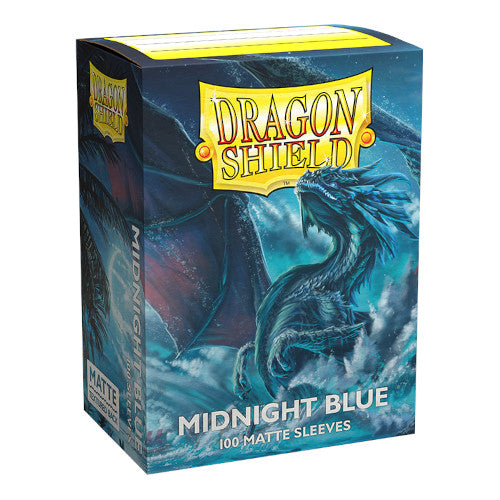 Dragon Shield - Matte Standard Size Sleeves 100pk - Midnight Blue - Loaded Dice