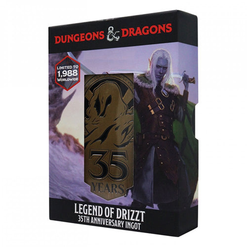 Dungeons & Dragons - Limited Edition Legend of Drizzt 35th Anniversary Ingot - Loaded Dice Barry Vale of Glamorgan CF64 3HD