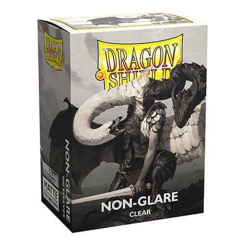 Dragon Shield - Matte Non-Glare Standard Size Sleeves 100pk - Clear - Loaded Dice