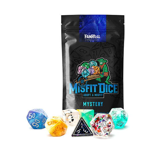 Fanroll - Mystery Misfit Resin Polyhedral Dice Set - Loaded Dice