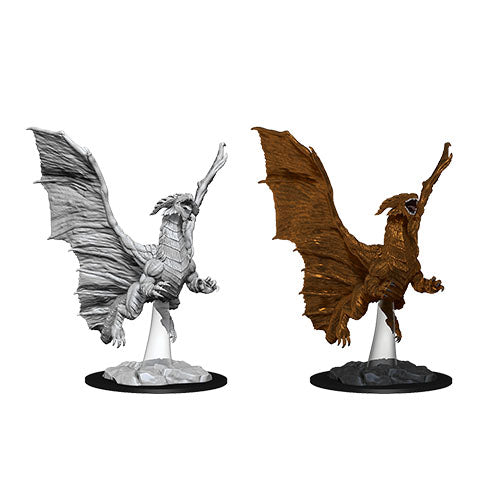 WizKids - D&D Nolzurs Marvelous Miniatures: Young Copper Dragon - Wave 8 - Loaded Dice