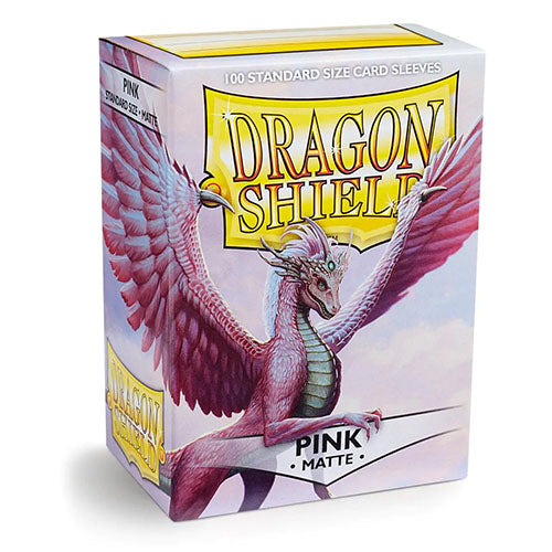 Dragon Shield - Matte Standard Size Sleeves 100pk - Pink - Loaded Dice