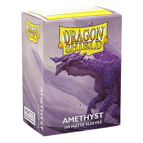 Dragon Shield - Matte Standard Size Sleeves 100pk - Amethyst - Loaded Dice