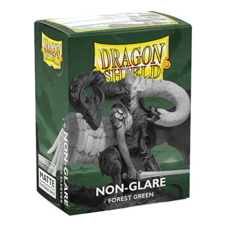 Dragon Shield - Matte Non-Glare Standard Size Sleeves 100pk - Forest Green - Loaded Dice