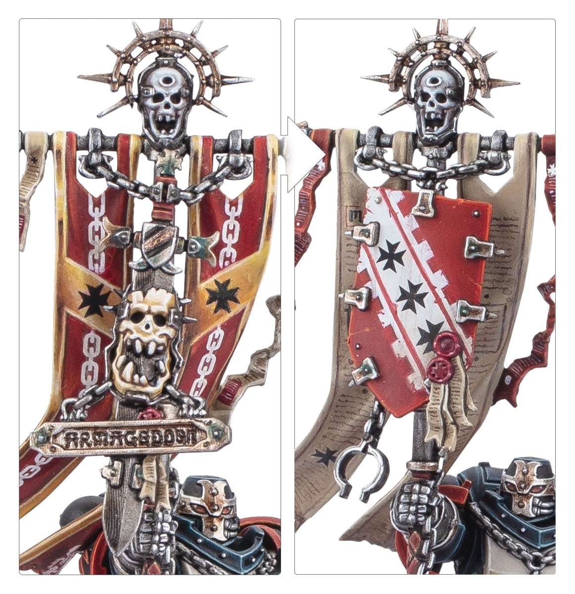 Black Templars: Crusade Ancient model detail - Loaded Dice