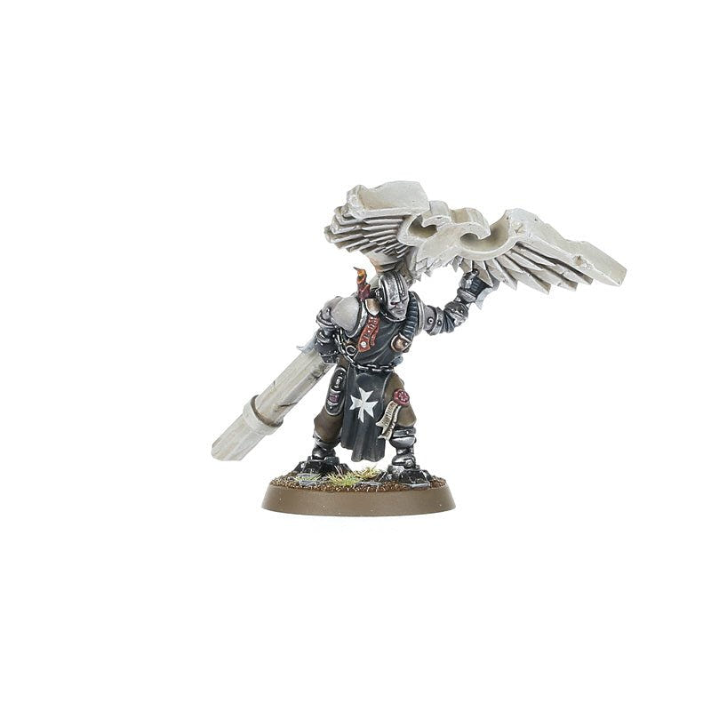 Painted Cenobyte Servitor carrying a winged eagle relic