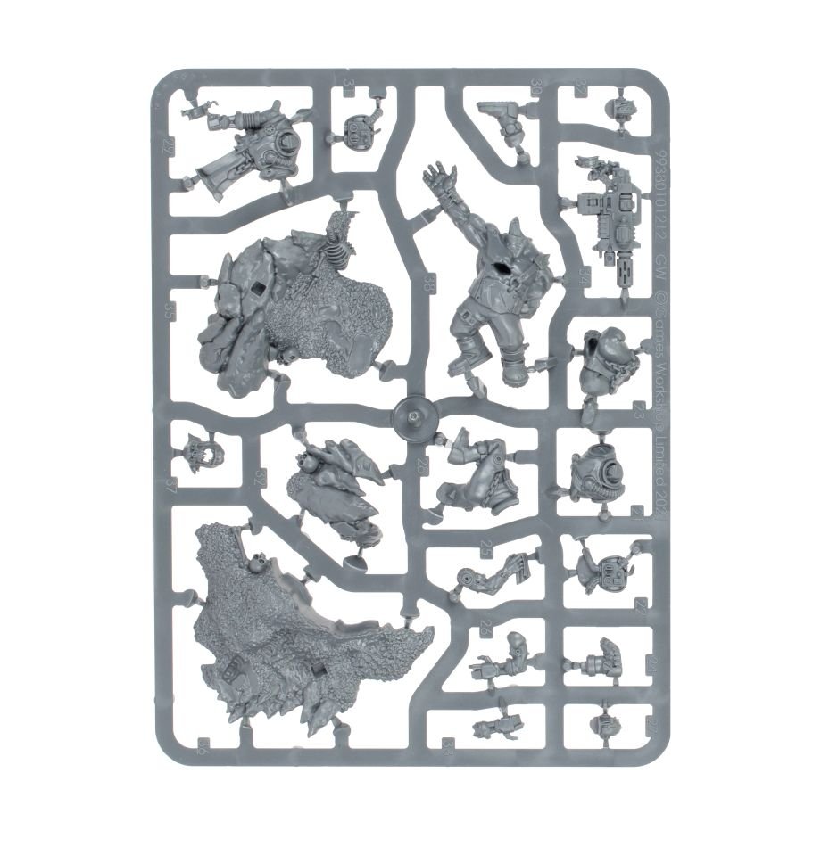 Black Templars: High Marshal Helbrecht sprue contents - Loaded Dice