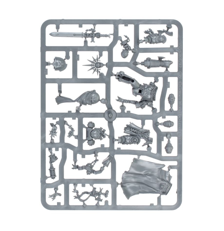 Black Templars: High Marshal Helbrecht sprue contents - Loaded Dice