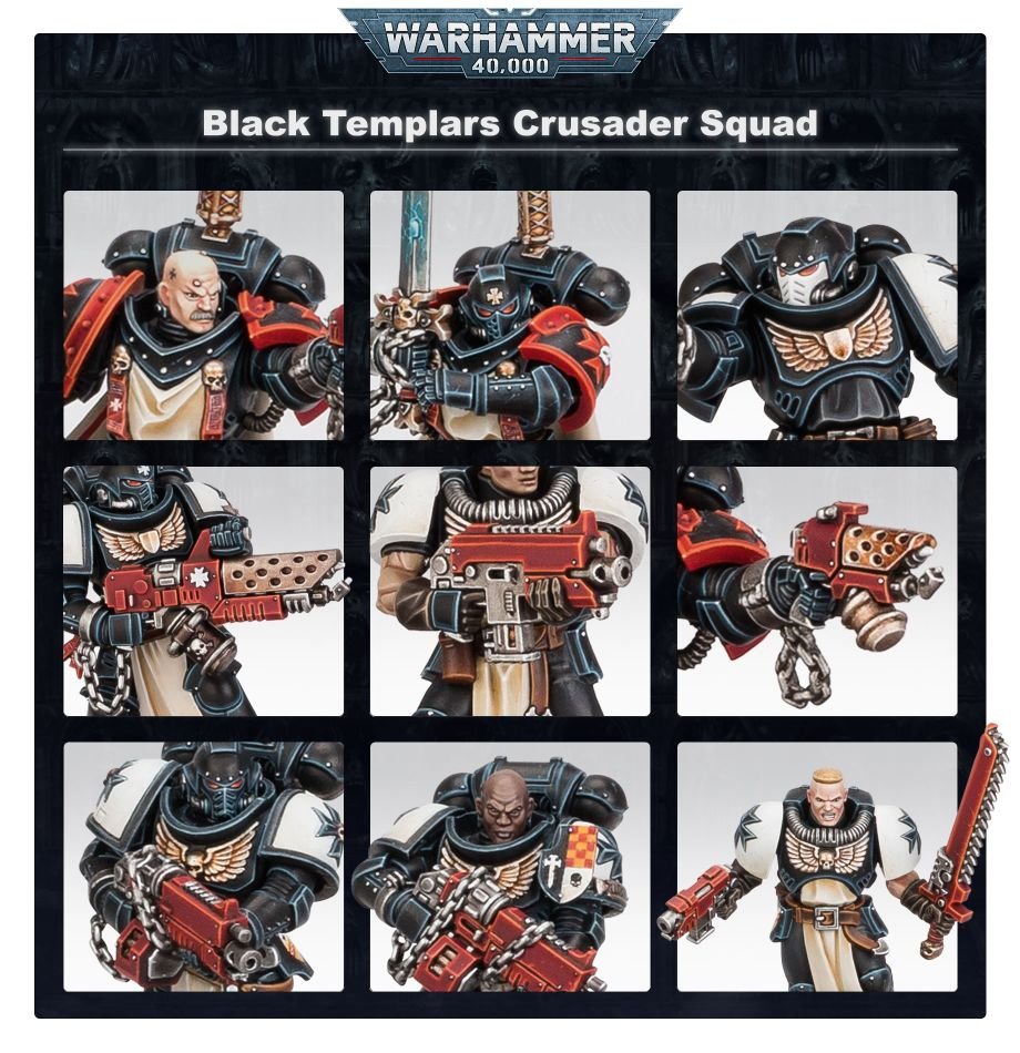Black Templars: Primaris Crusader Squad model detail - Loaded Dice