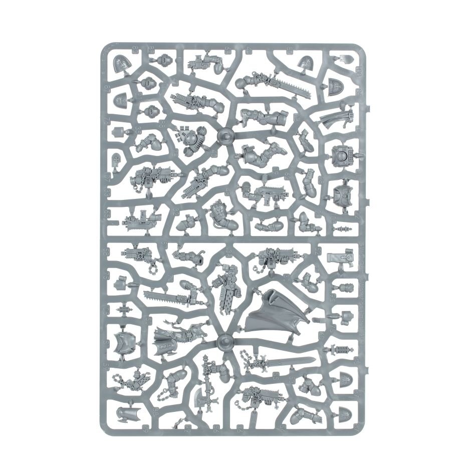 Black Templars: Primaris Crusader Squad sprue contents - Loaded Dice