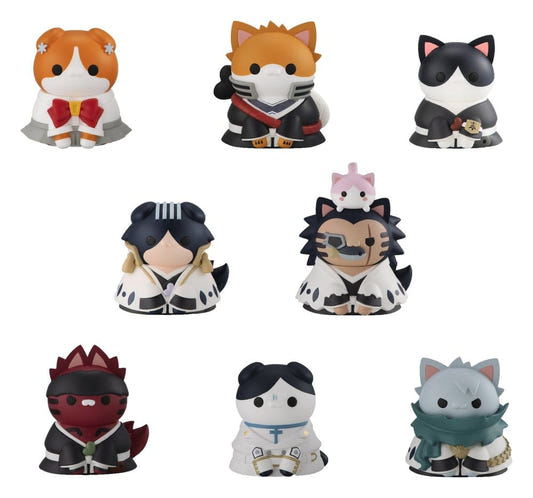 Megahouse Thousand-Year Blood War Bleach Nyan line-up of eight Bleach cat mini figures