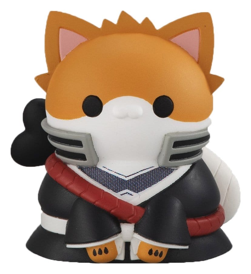 Bleach Nyan cat mini figure of Ichigo with orange hair and black Soul Reaper robes