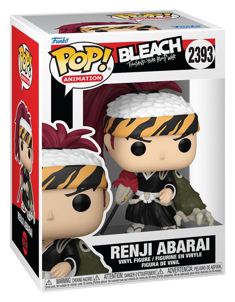Funko Pop! Animation Bleach Renji Abarai vinyl figure 2393 in its window display box