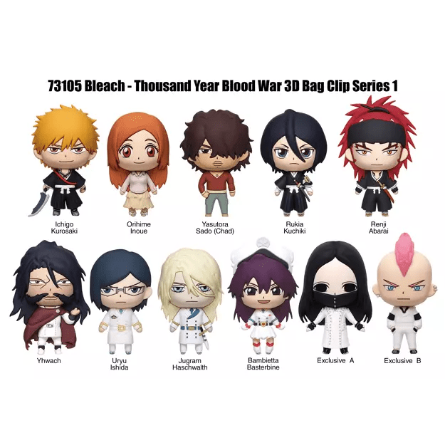 Bleach Thousand Year Blood War Bag Clips - Loaded Dice