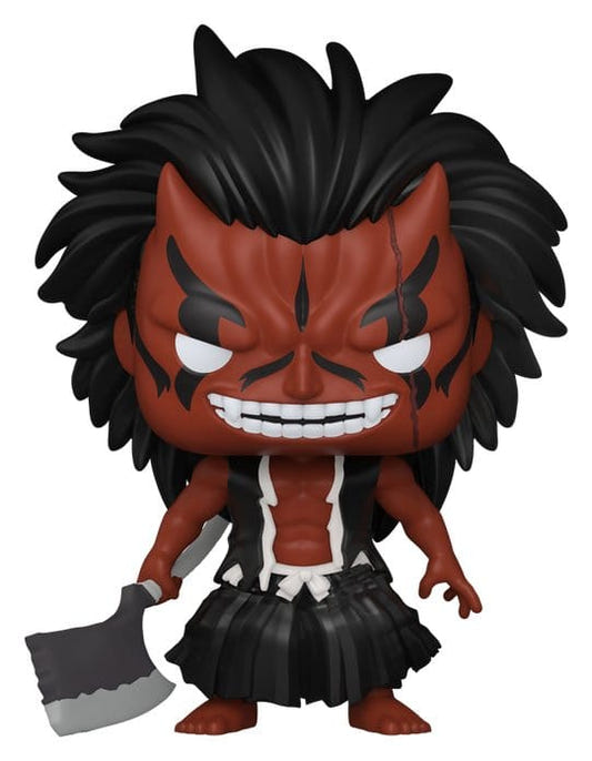 Funko Pop! Animation Kenpachi Zaraki in red-skinned Bankai form with cleaver blade, Bleach