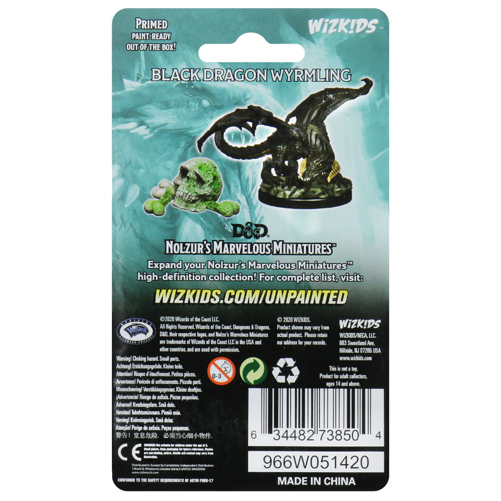 Black Dragon Wyrmling - Dungeons & Dragons Nolzur’s Marvelous Miniatures - Loaded Dice