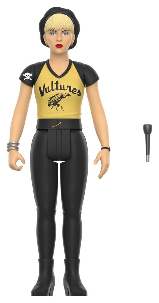 Debbie Harry ReAction figure in Vultures T-shirt and black trousers with microphone