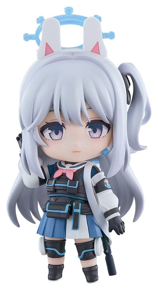 Good Smile Company Nendoroid Miyako Tsukiyuki figure from Blue Archive with silver hair and bunny halo