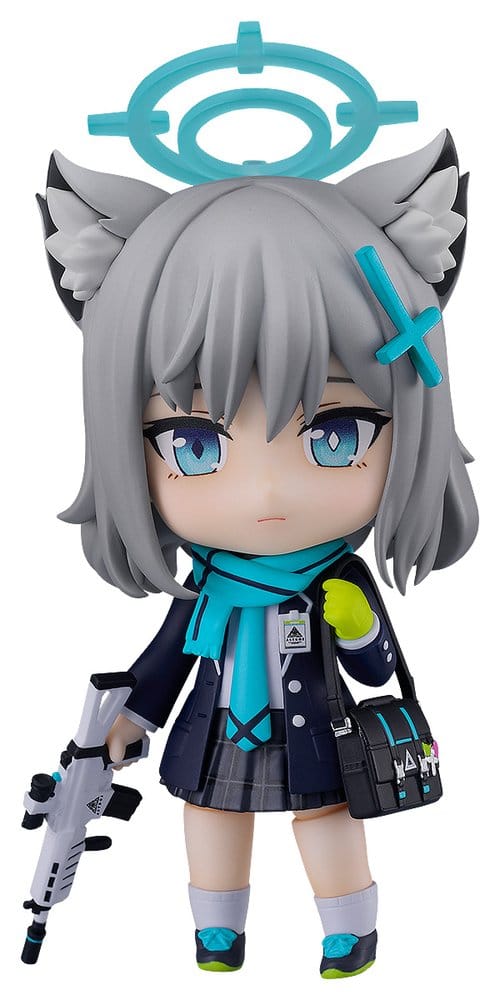 Max Factory Nendoroid Shiroko Sunaookami from Blue Archive with rifle and shoulder bag
