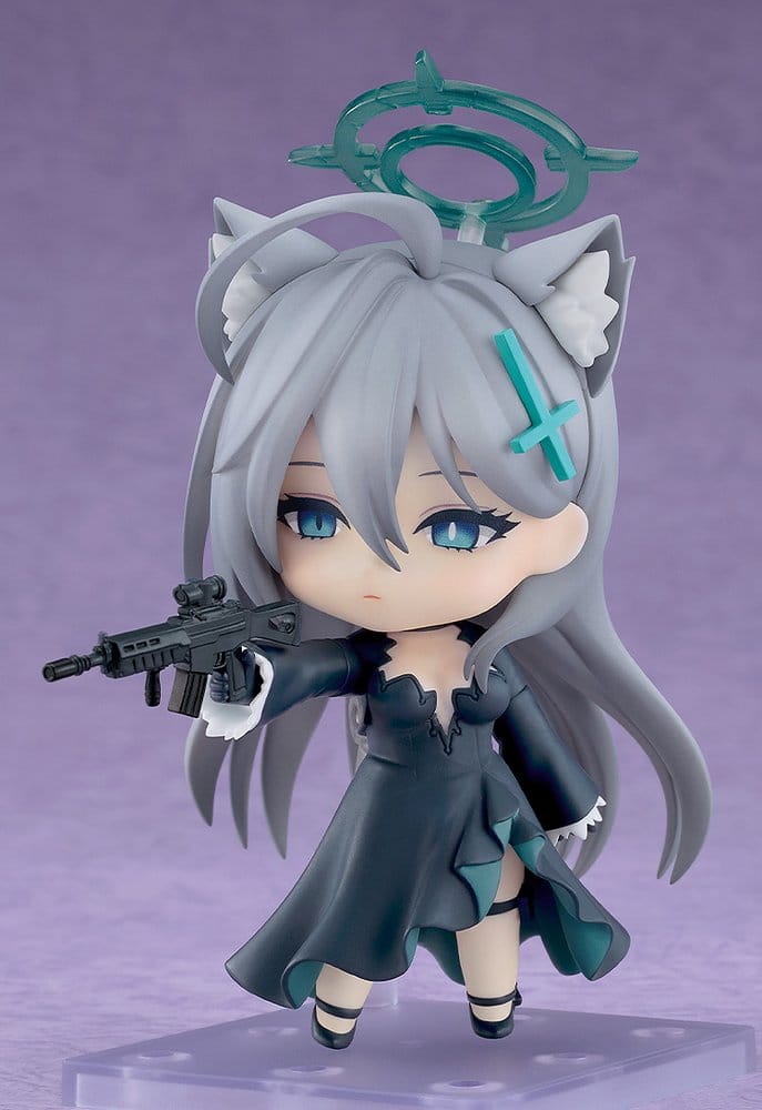 Nendoroid Shiroko Terror aiming her assault rifle, Blue Archive