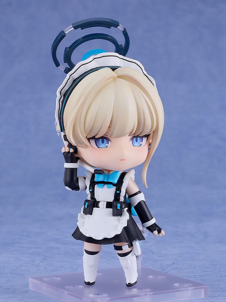 Toki Asuma Nendoroid touching her headset with one hand