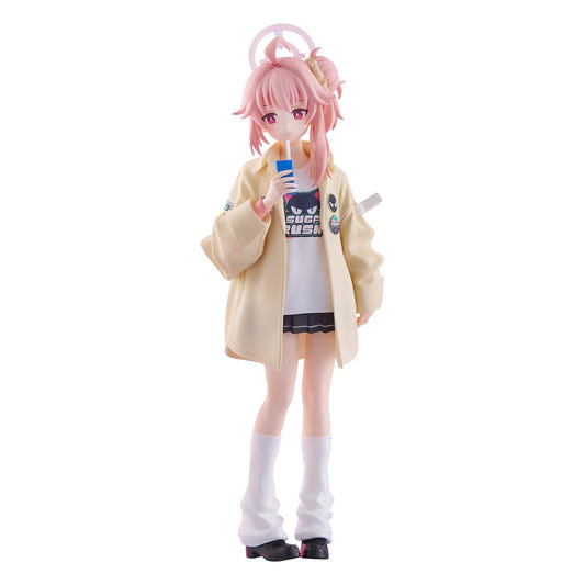 Blue Archive Pop Up Parade Natsu (Band) Event KV Ver. figure in cream jacket sipping a drink