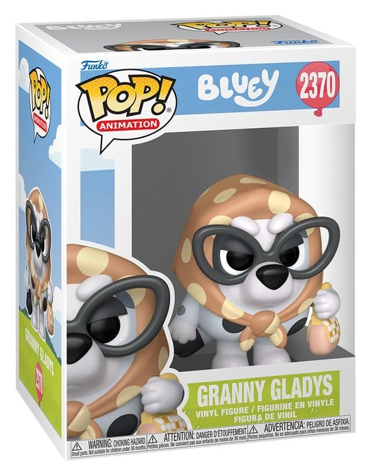 Funko Bluey POP! Animation Granny Gladys vinyl figure in window box, number 2370