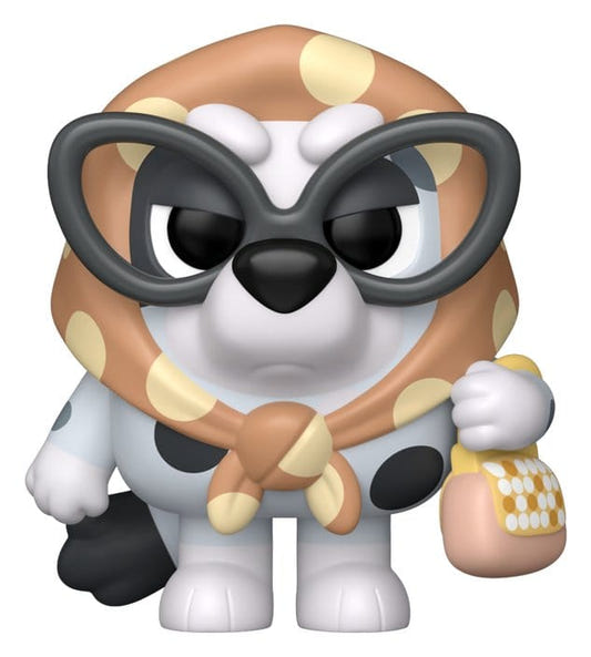 Funko Bluey POP! Animation Granny Gladys vinyl figure in headscarf and big glasses with a handbag
