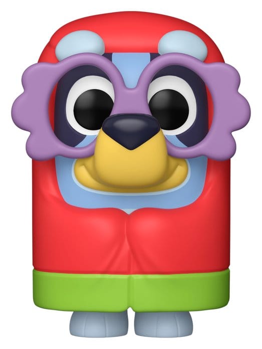 Funko Bluey POP! Animation Granny Janet vinyl figure in a red coat and purple glasses