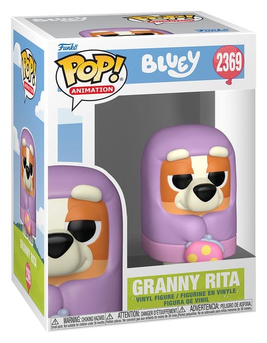 Funko Bluey POP! Animation Granny Rita vinyl figure in window box, number 2369